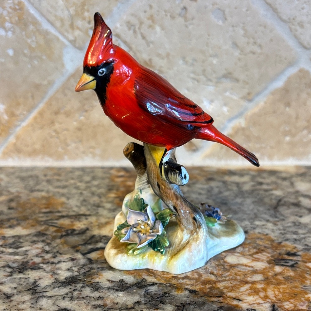 Vintage Royal Adderley Bone China Red Cardinal Figurine